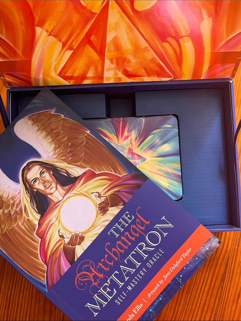 The Archangel Metatron Self-Mastery Oracle Cards - Blue/Orange - Picture 3 of 3